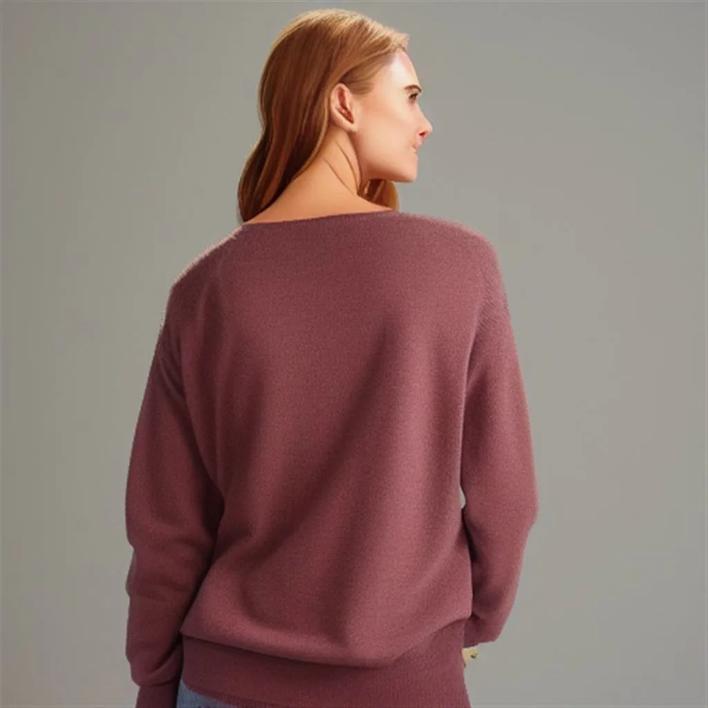 Swetry damskie z dekoltem w serduszka - Stylizacje